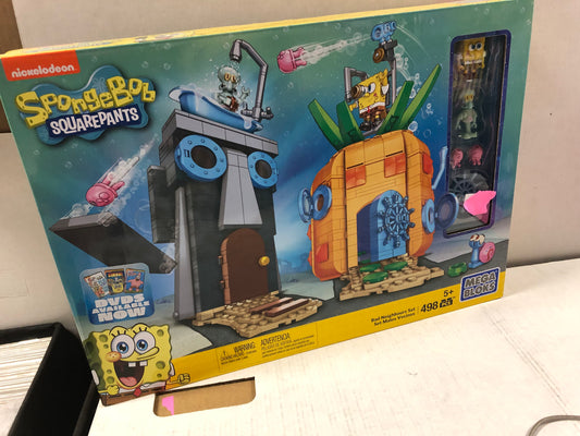 MEGA BLOCKS SPONGEBOB SQUAREPANTS BAD NEIGHBORS SET NOT SEALED BUT COMPLETE