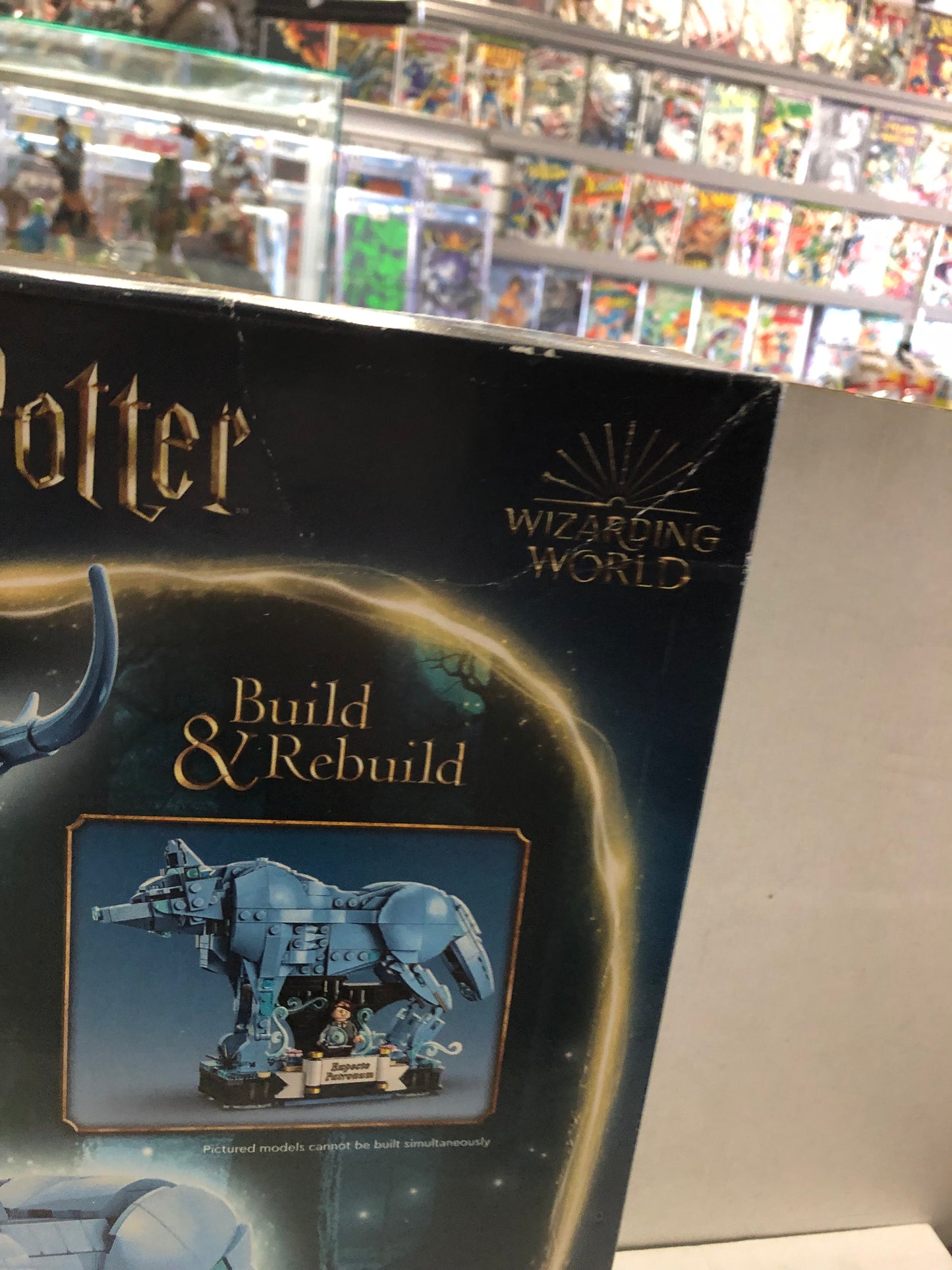 LEGO HARRY POTTER SET 76414 EXPECTO PATRONUM OKAY CONDITION BOX DAMAGE ON ALL SIDES BUT COMPLETE