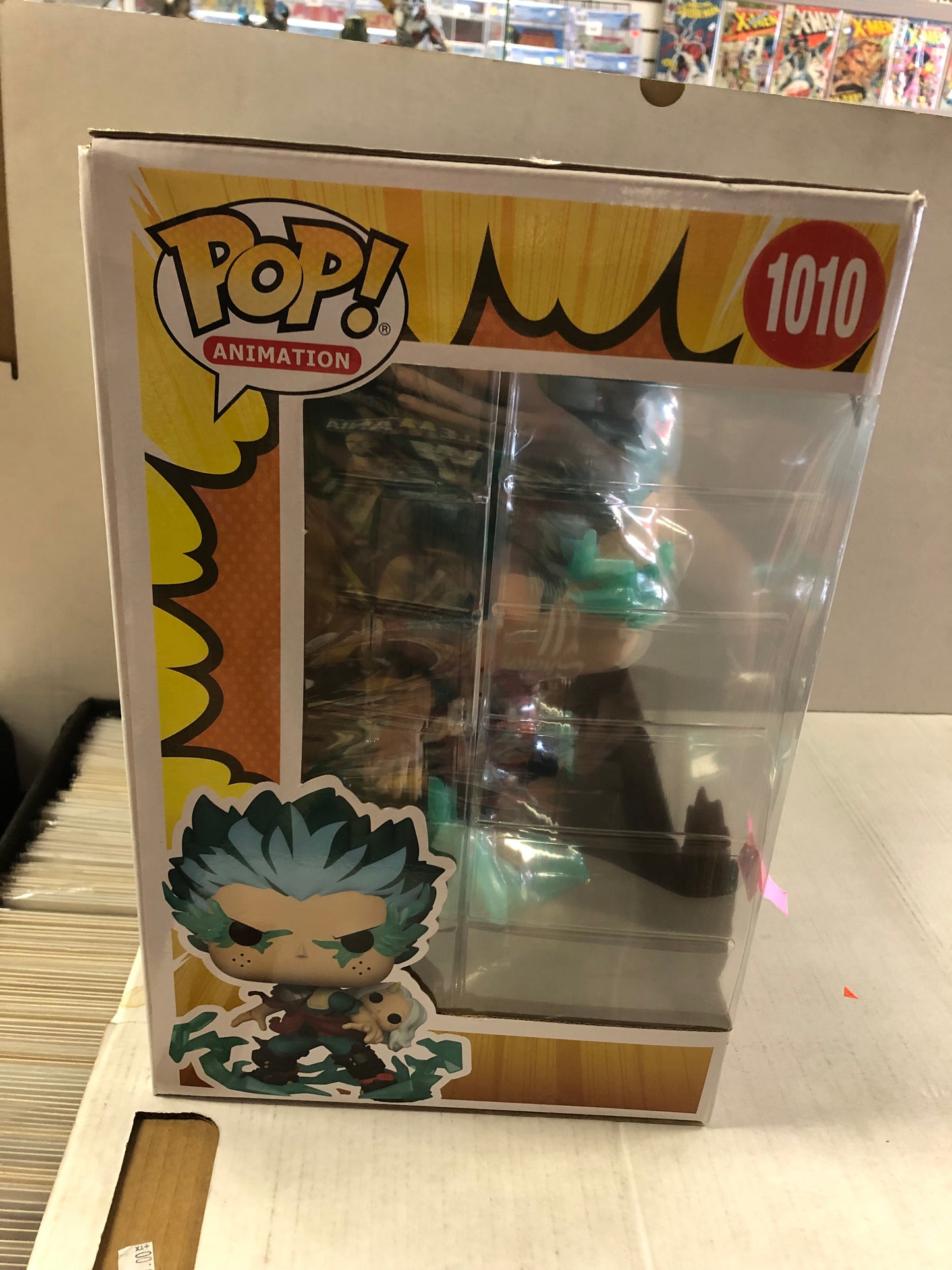 FUNKO POP ANIMATION MY HERO ACADEMIA 1010 JUMBO INFINITE DEKU WITH ERI GOOD CONDITION SOME BOX DAMAGE ON CORNERS