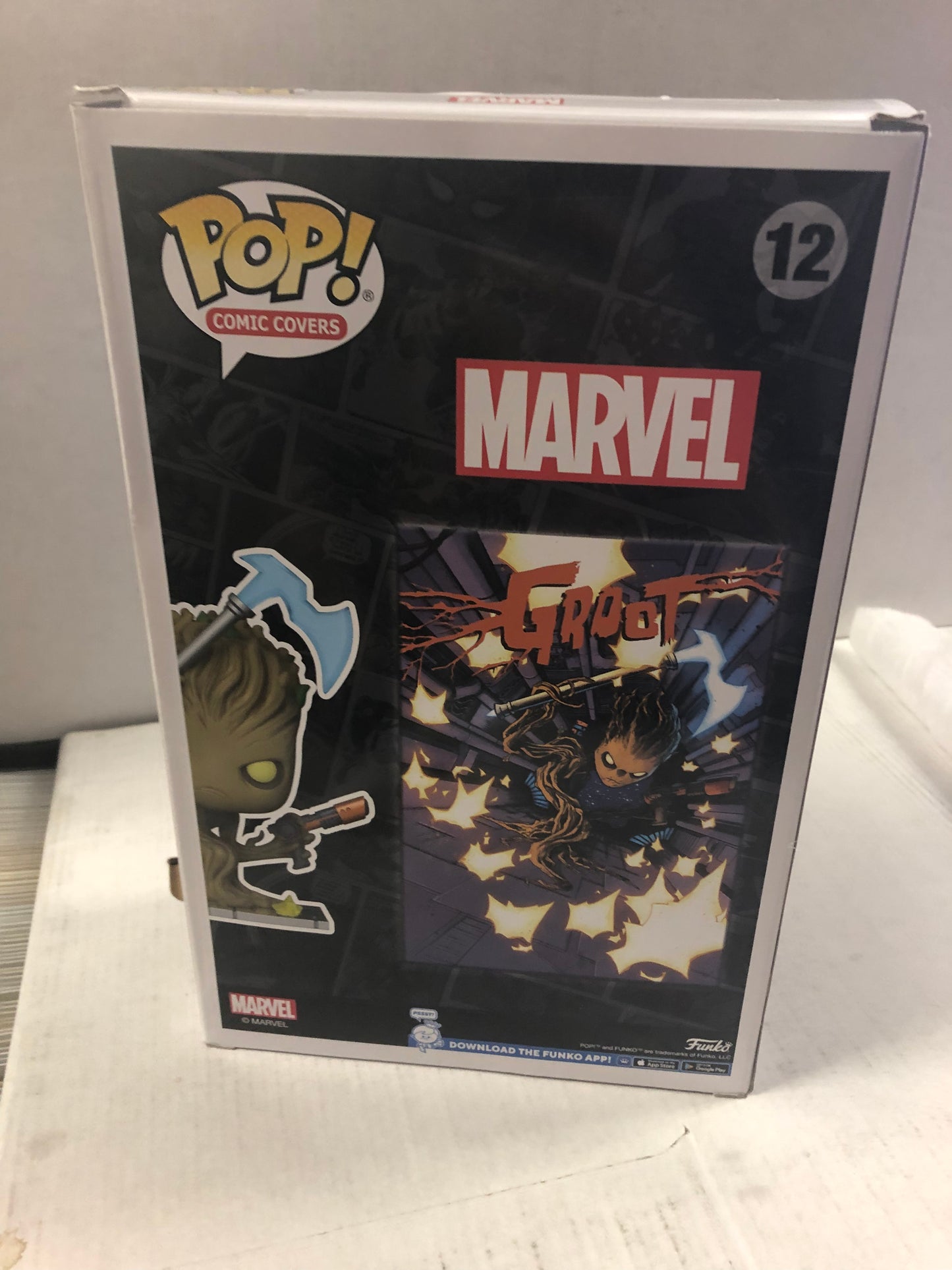 FUNKO POP COMIC COVERS 12 GROOT GREAT CONDITION