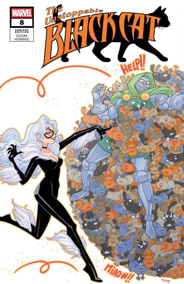MARVEL COMICS BLACK CAT #8 MARGUERITE SAUVAGE DOOM HOMAGE VARIANT