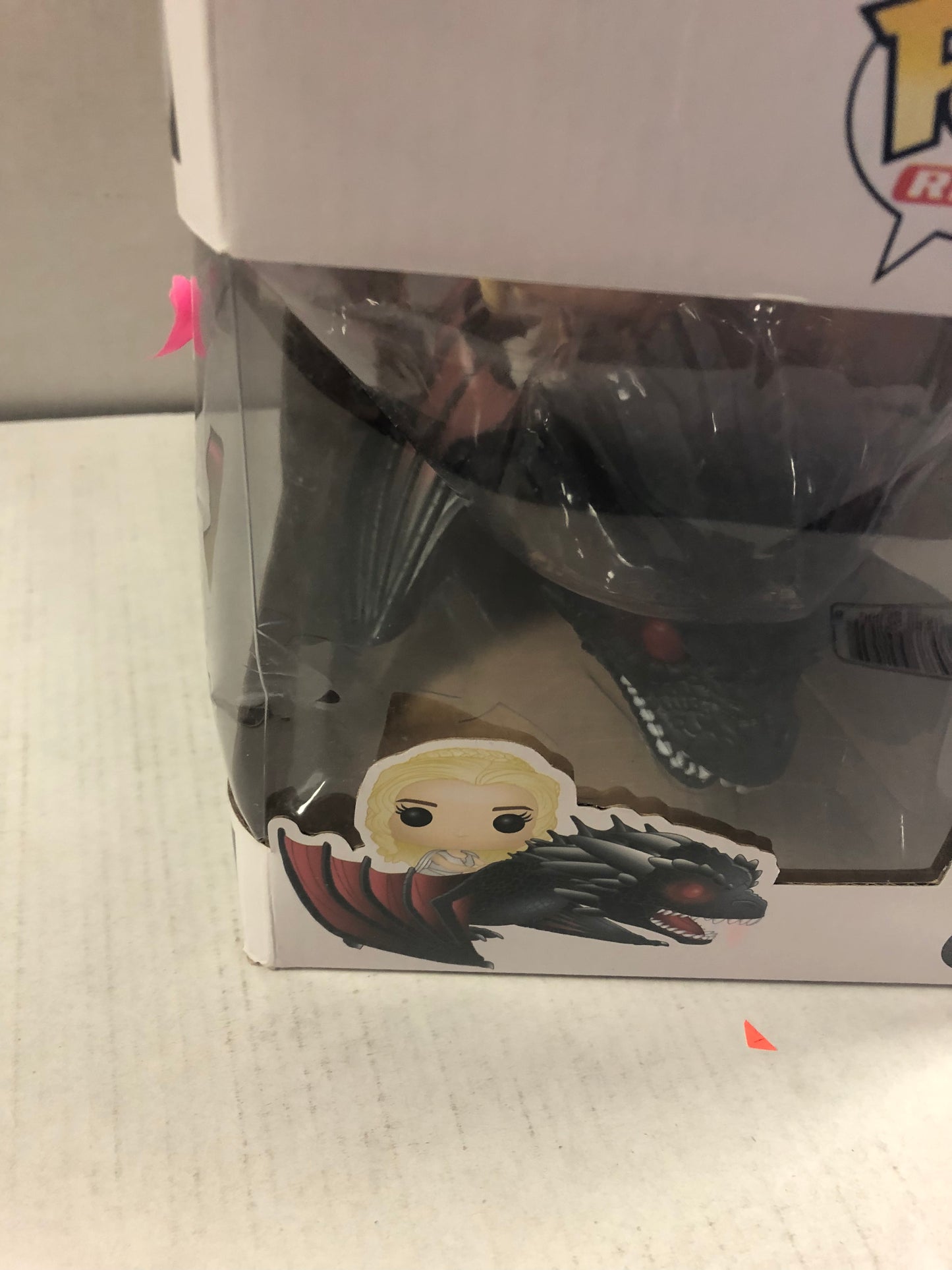 FUNKO POP RIDES GAME OF THRONES 15 DAENERYS AND DROGON OKAY CONDITION DENT IN SIDE OF BOX AND SMALL TEARS ON BOX