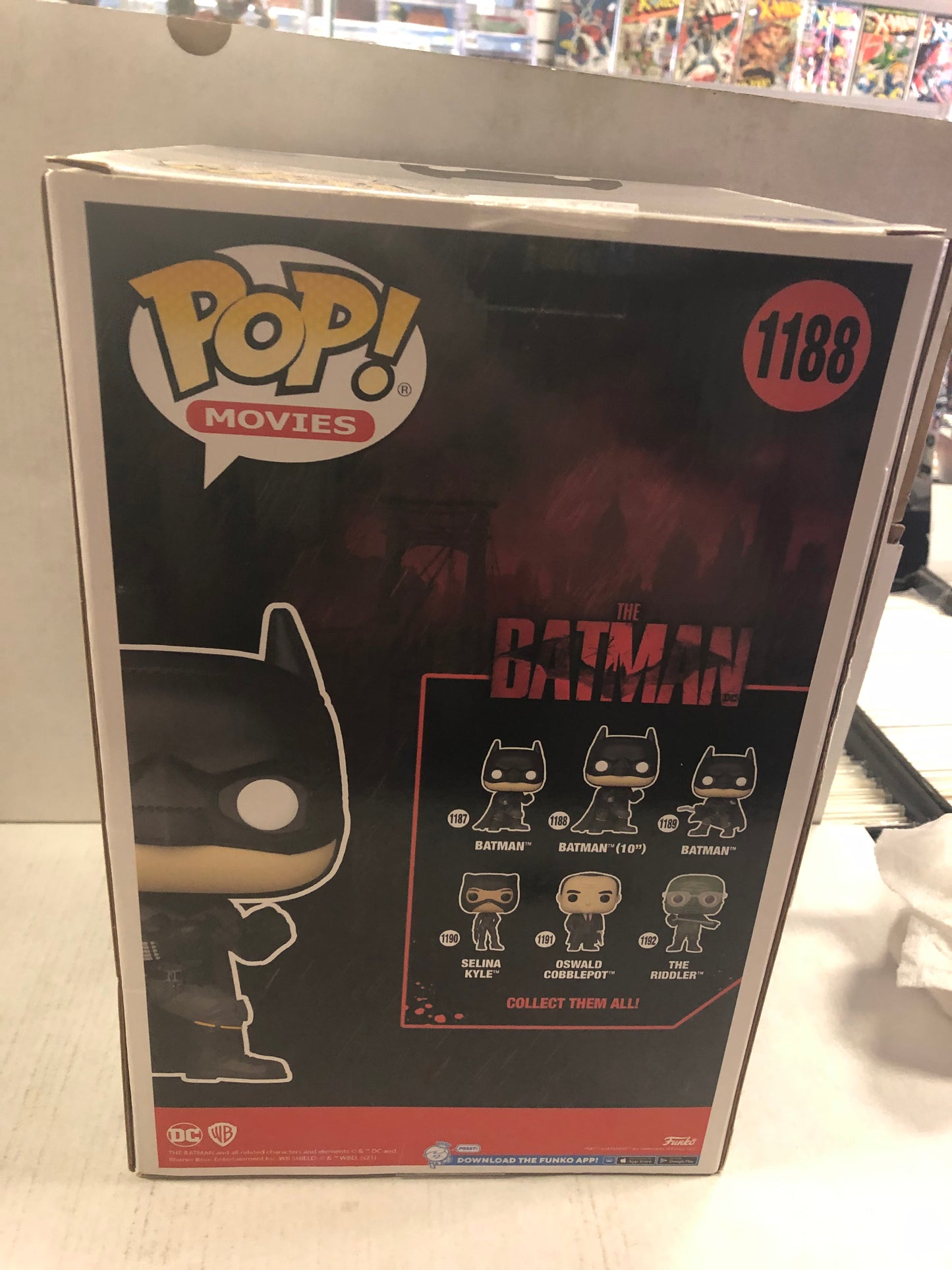 FUNKO POP MOVIES THE BATMAN 1188 BATMAN 10 INCH GREAT CONDITION