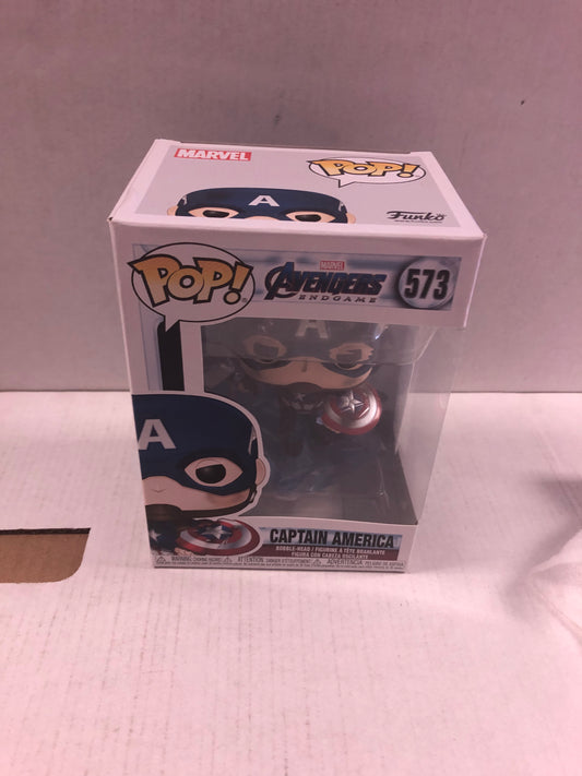 FUNKO POP AVENGERS ENDGAME 573 CAPTAIN AMERICA GREAT CONDITION