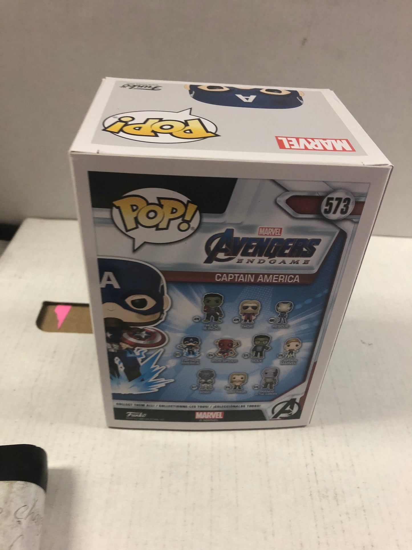 FUNKO POP AVENGERS ENDGAME 573 CAPTAIN AMERICA GREAT CONDITION