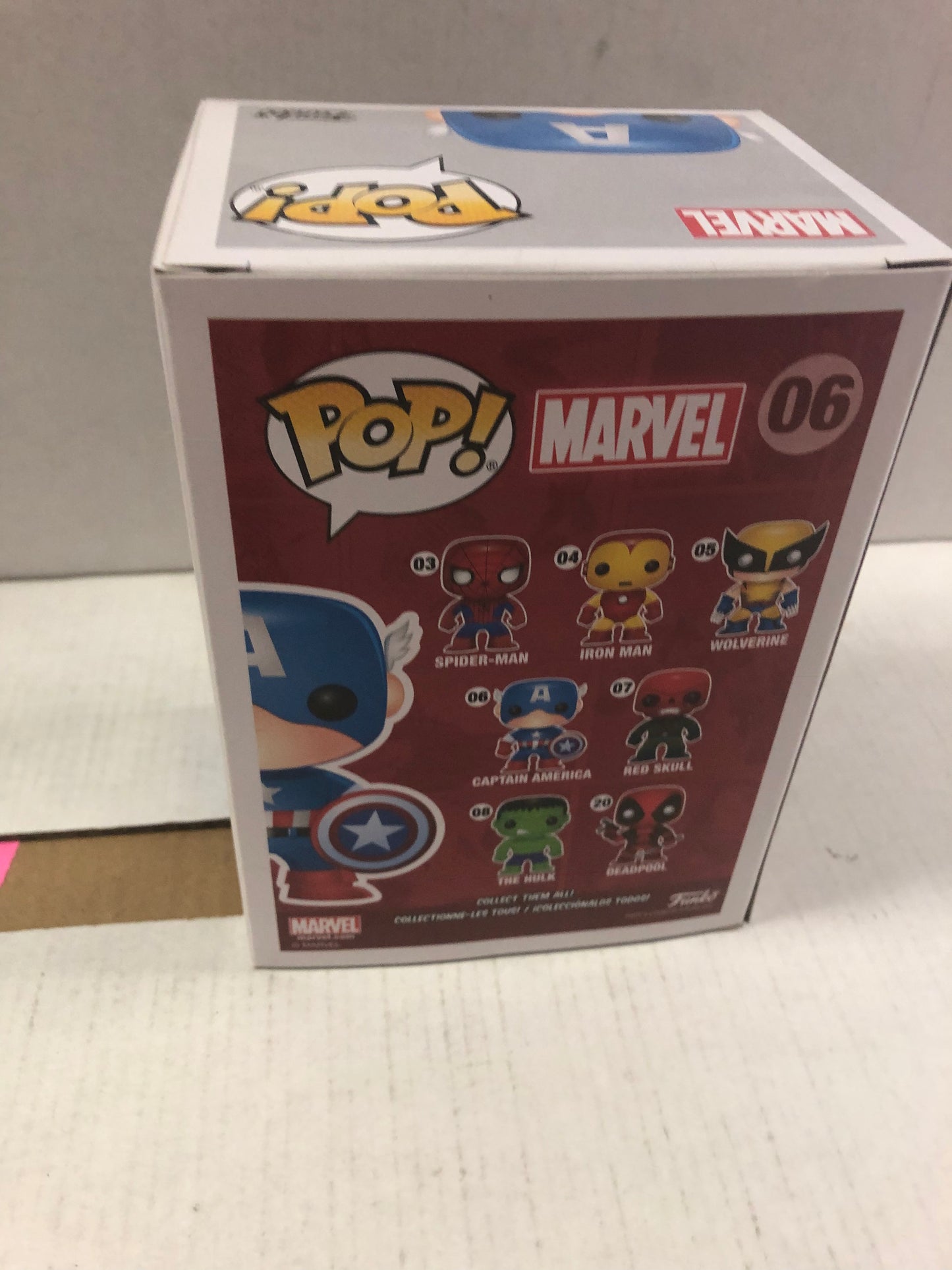 FUNKO POP MARVEL 06 CAPTAIN AMERICA GREAT CONDITION