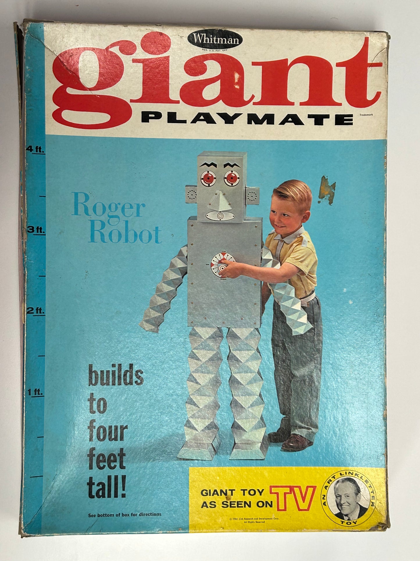 WHITMAN GIANT PLAYMATE ROGER ROBOT COMPLETE IN BOX