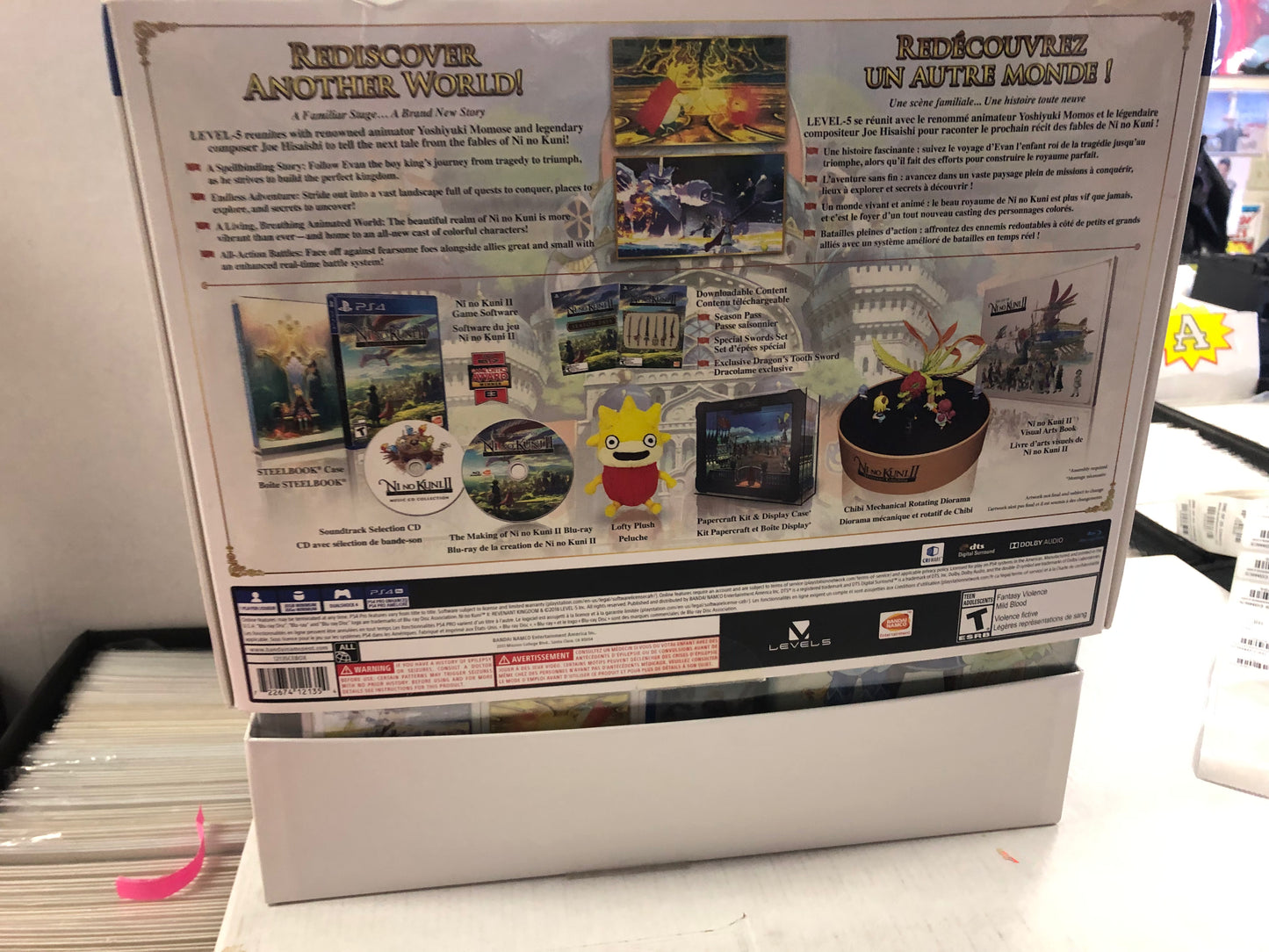 PLAYSTATION 4 NI NO KUNI II REVENANT KINGDOM COLLECTORS EDITION COMPLETE SOME BOX DAMAGE