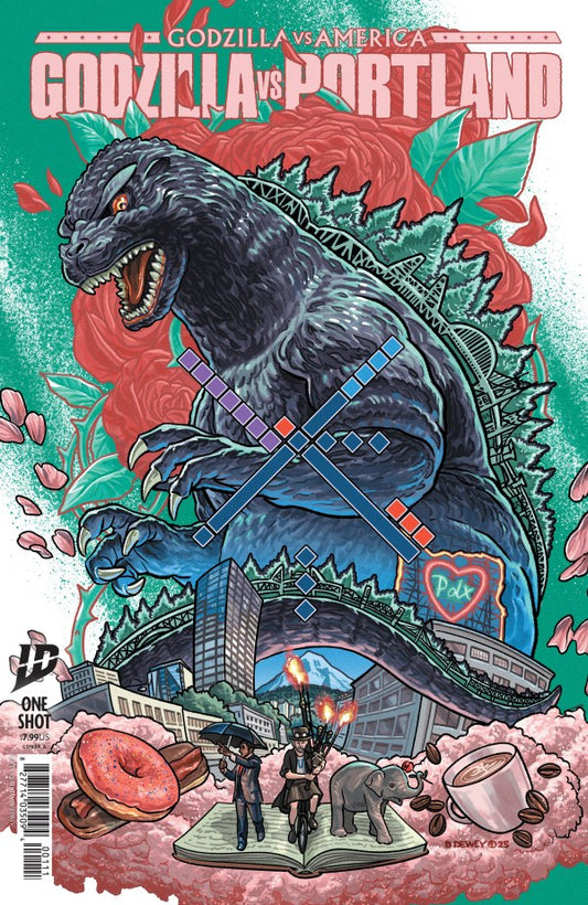 IDW Godzilla Vs. America: Portland Cover A (Dewey)