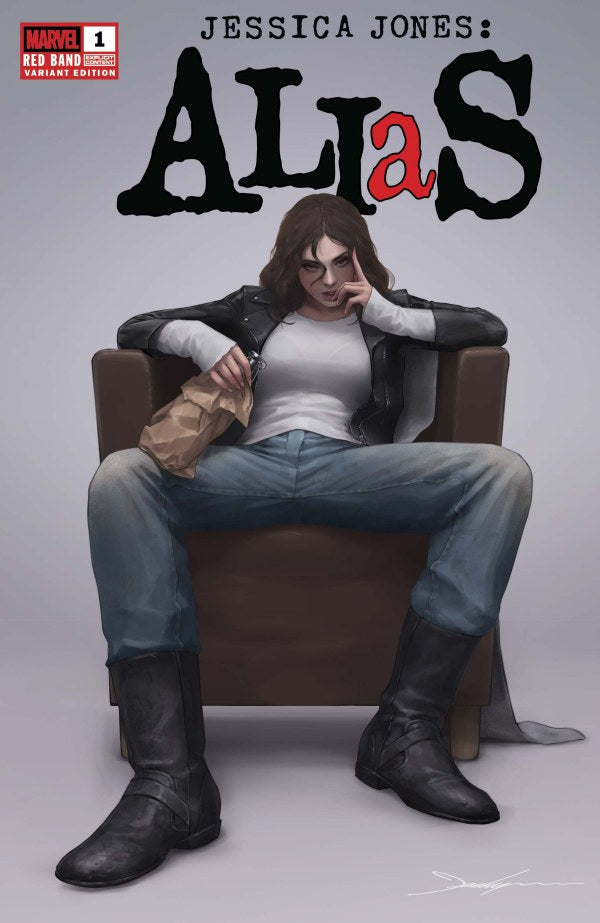 MARVEL COMICS ALIAS: RED BAND #1 JEEHYUNG LEE VARIANT [POLYBAGGED]