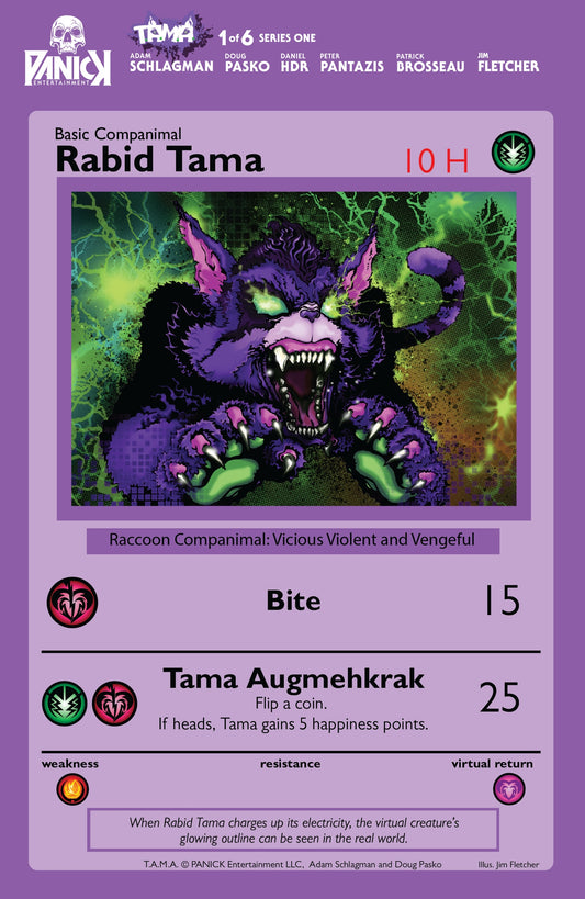 PANICK ENTERTAINMENT TAMA #1 OF 6 RABID TAKA VARIANT