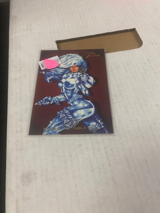 MARVEL FLAIR 94 SILVER SABLE GREAT CONDITION