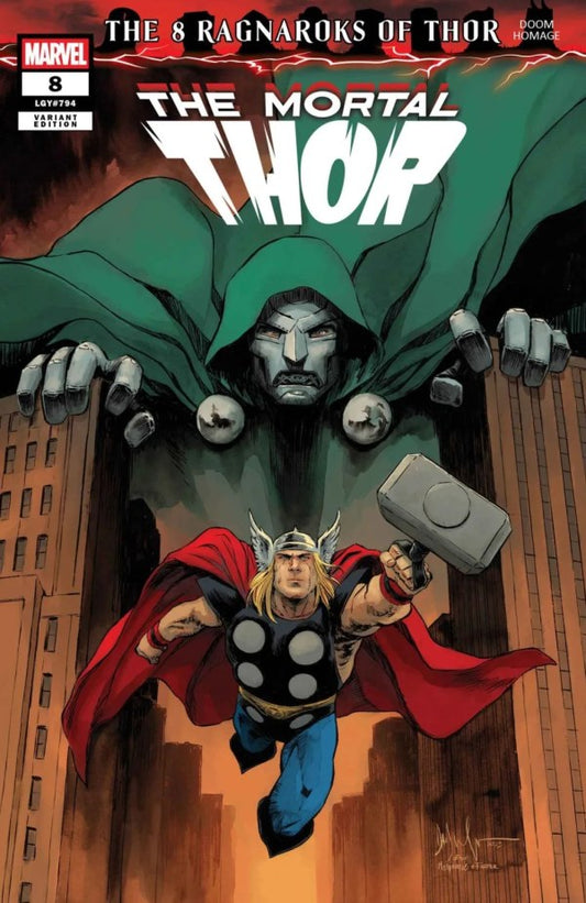 MARVEL COMICS MORTAL THOR #8 DAVE WACHTER DOOM HOMAGE VARIANT
