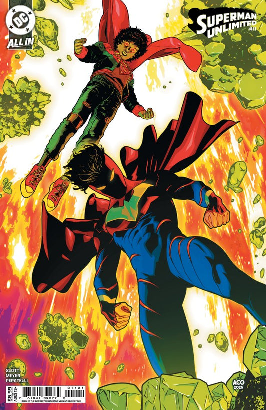 DC COMICS SUPERMAN UNLIMITED #11 CVR G ACO REIGN OF THE SUPERBOYS CONNECTING CARD STOCK VAR
