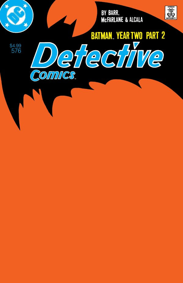 DC COMICS DETECTIVE COMICS #576 FACSIMILE EDITION CVR B BLANK CARD STOCK VAR (YEAR TWO PART 2 OF 4)