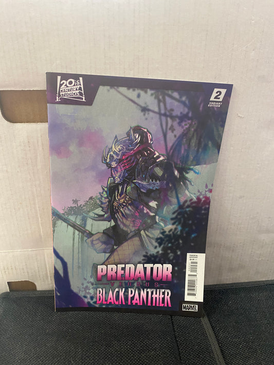 MARVEL COMICS PREDATOR VS BLACK PANTHER #2 VARIANT C