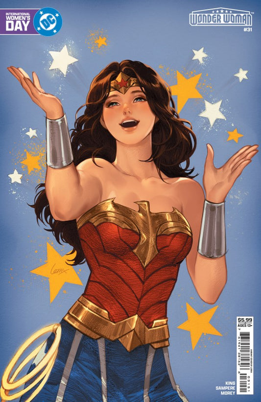 IMAGE COMICS WONDER WOMAN #31 CVR E LESLEY LEIRIX LI INTERNATIONAL WOMEN’S DAY CARD STOCK VAR