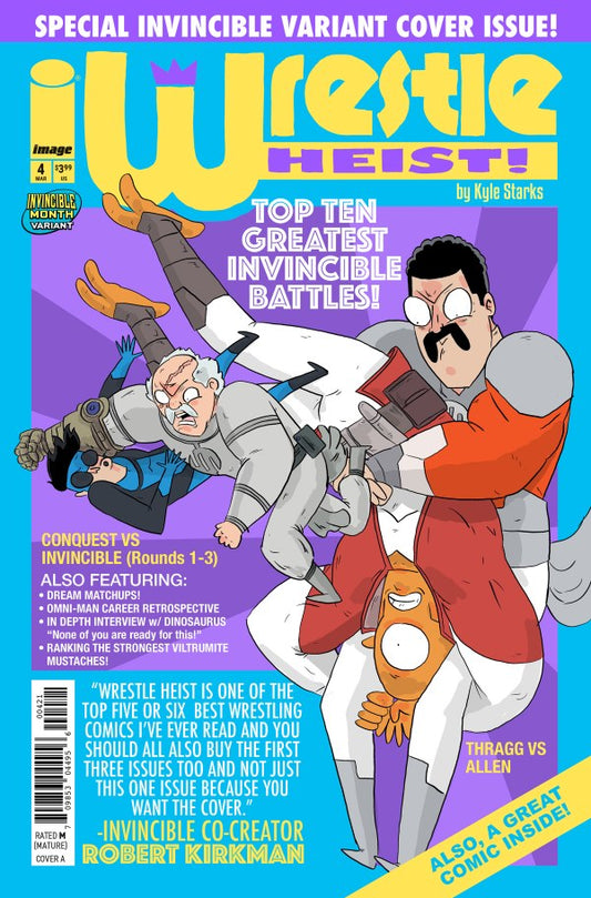 IMAGE COMICS WRESTLE HEIST #4 (OF 5) CVR B KYLE STARKS INVINCIBLE TEAM UP VAR (MR)
