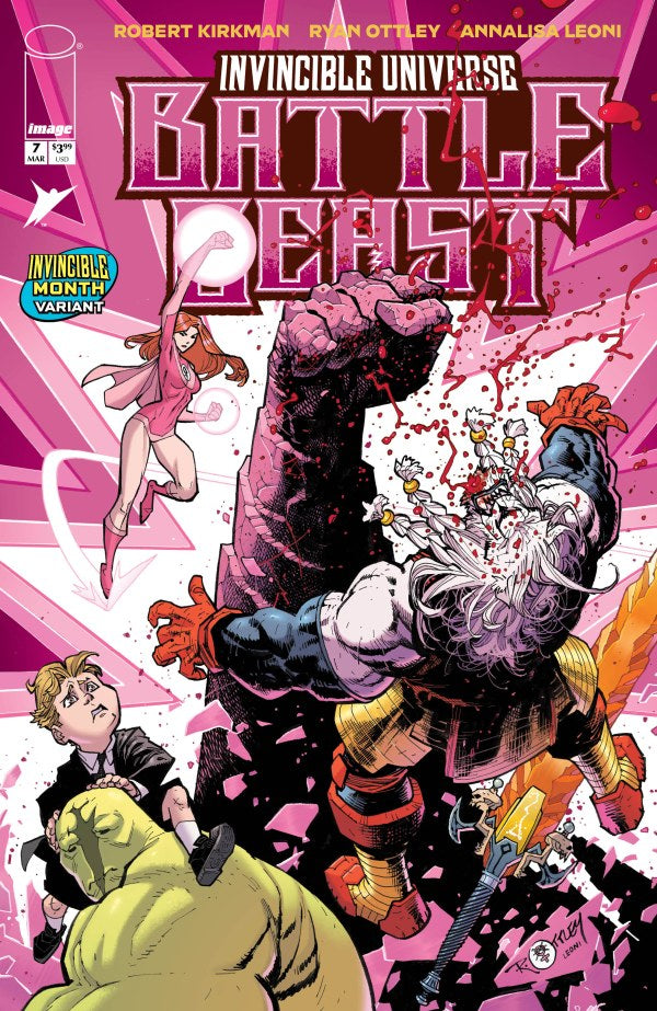 IMAGE COMICS INVINCIBLE UNIVERSE BATTLE BEAST #7 CVR H RYAN OTTLEY & ANNALISA LEONI INVINCIBLE TEAM UP VAR