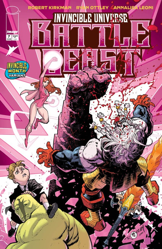 IMAGE COMICS INVINCIBLE UNIVERSE BATTLE BEAST #7 CVR H RYAN OTTLEY & ANNALISA LEONI INVINCIBLE TEAM UP VAR