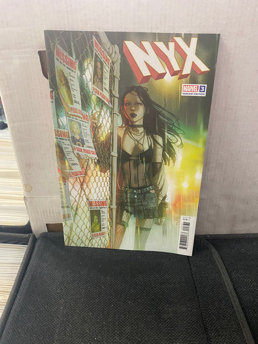 MARVEL COMICS NYX #3 VARIANT C