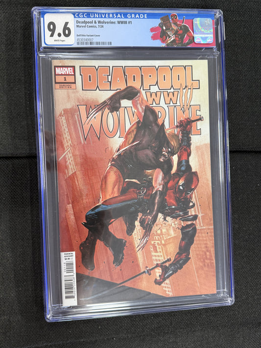 MARVEL COMICS DEADPOOL WOLVERINE WWII #1 Dell’Otto Variant Cover WP