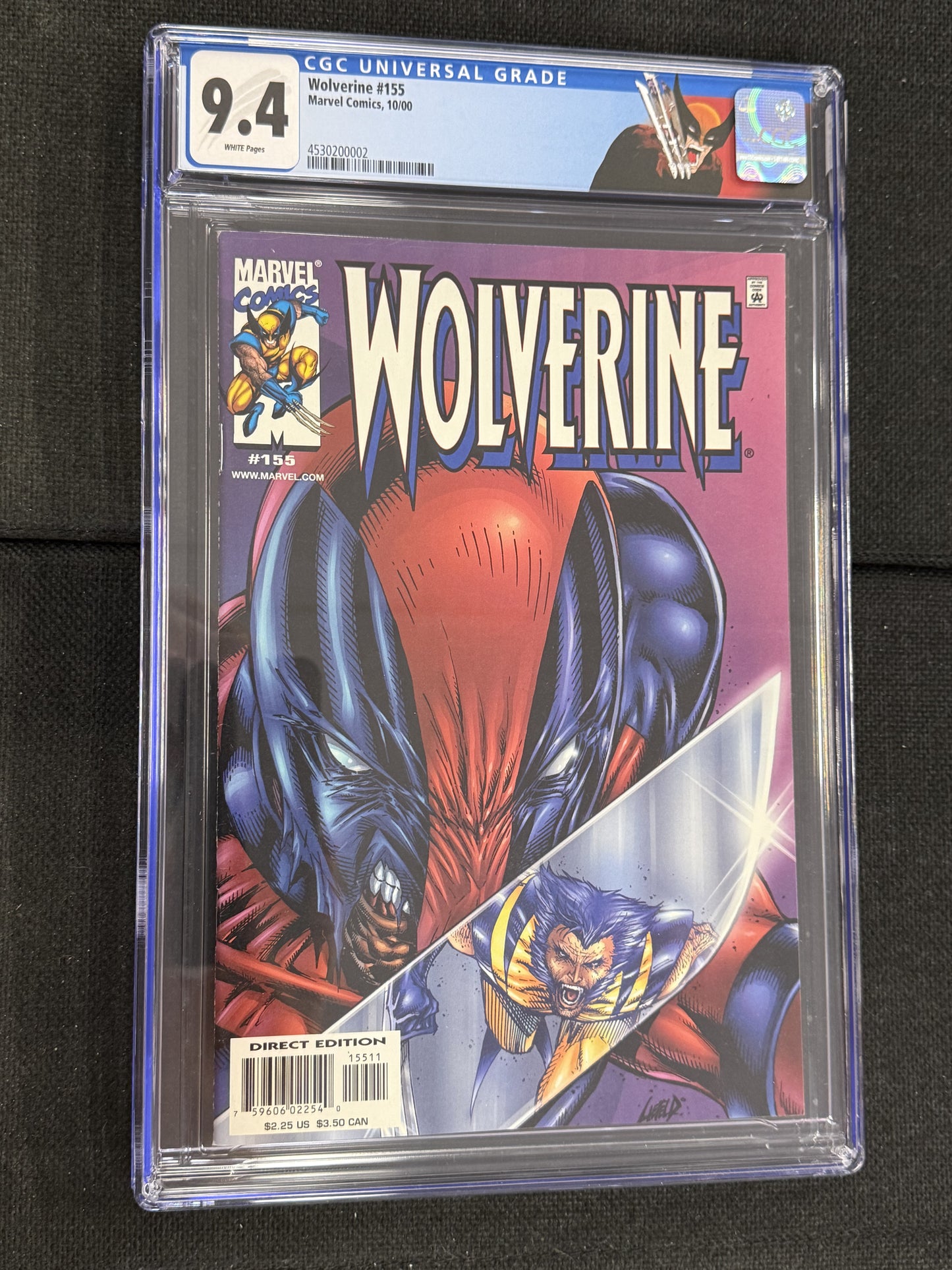 MARVEL COMICS WOLVERINE #155 CGC 9.4 WP