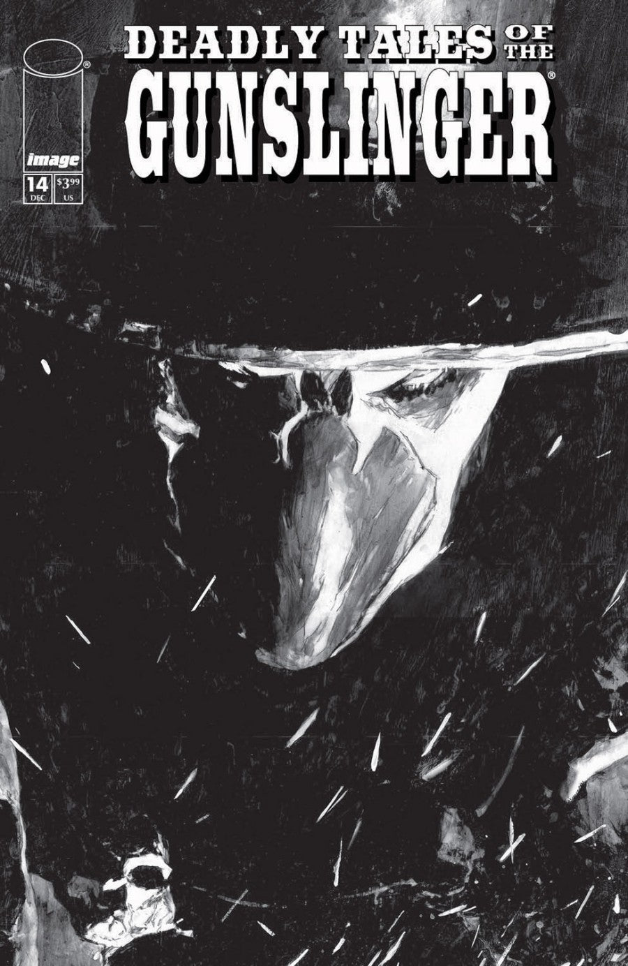 IMAGE COMICS DEADLY TALES OF THE GUNSLINGER SPAWN #14 CVR B PATRIC REYNOLDS B&W VAR
