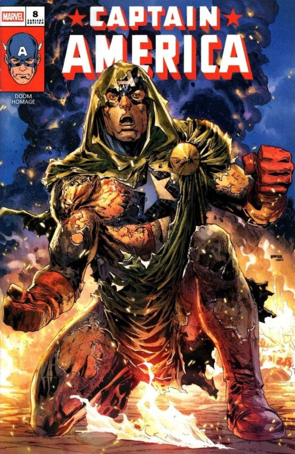 MARVEL COMICS CAPTAIN AMERICA #8 KEN LASHLEY DOOM HOMAGE VARIANT