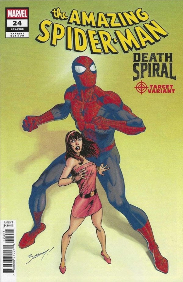 MARVEL COMICS AMAZING SPIDER-MAN #24 MARK BAGLEY CLASSIFIED TARGET VARIANT [DS]