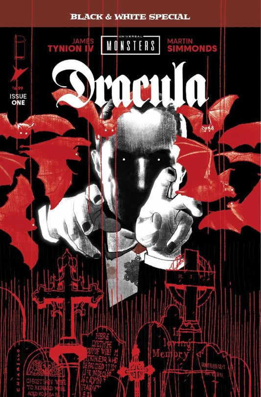 IMAGE COMICS UNIVERSAL MONSTERS DRACULA #1 black AND WHITE SPECIAL 1025