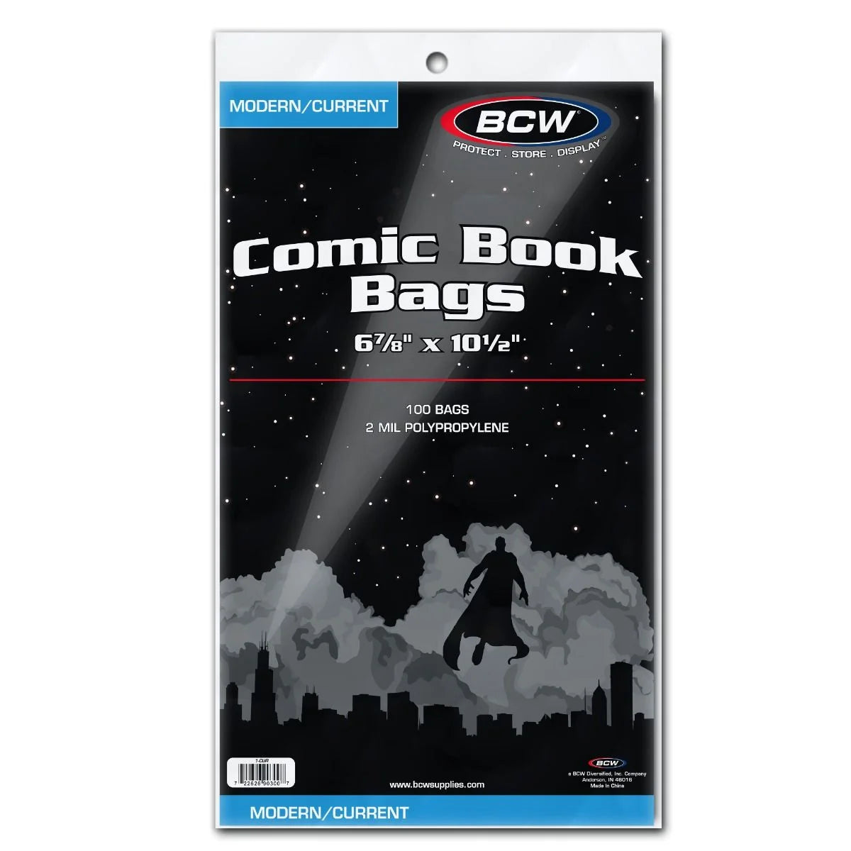 BCW COMIC BOOK BAG AND BOARD COMBO  MODERN/CURRENT 100 pcs