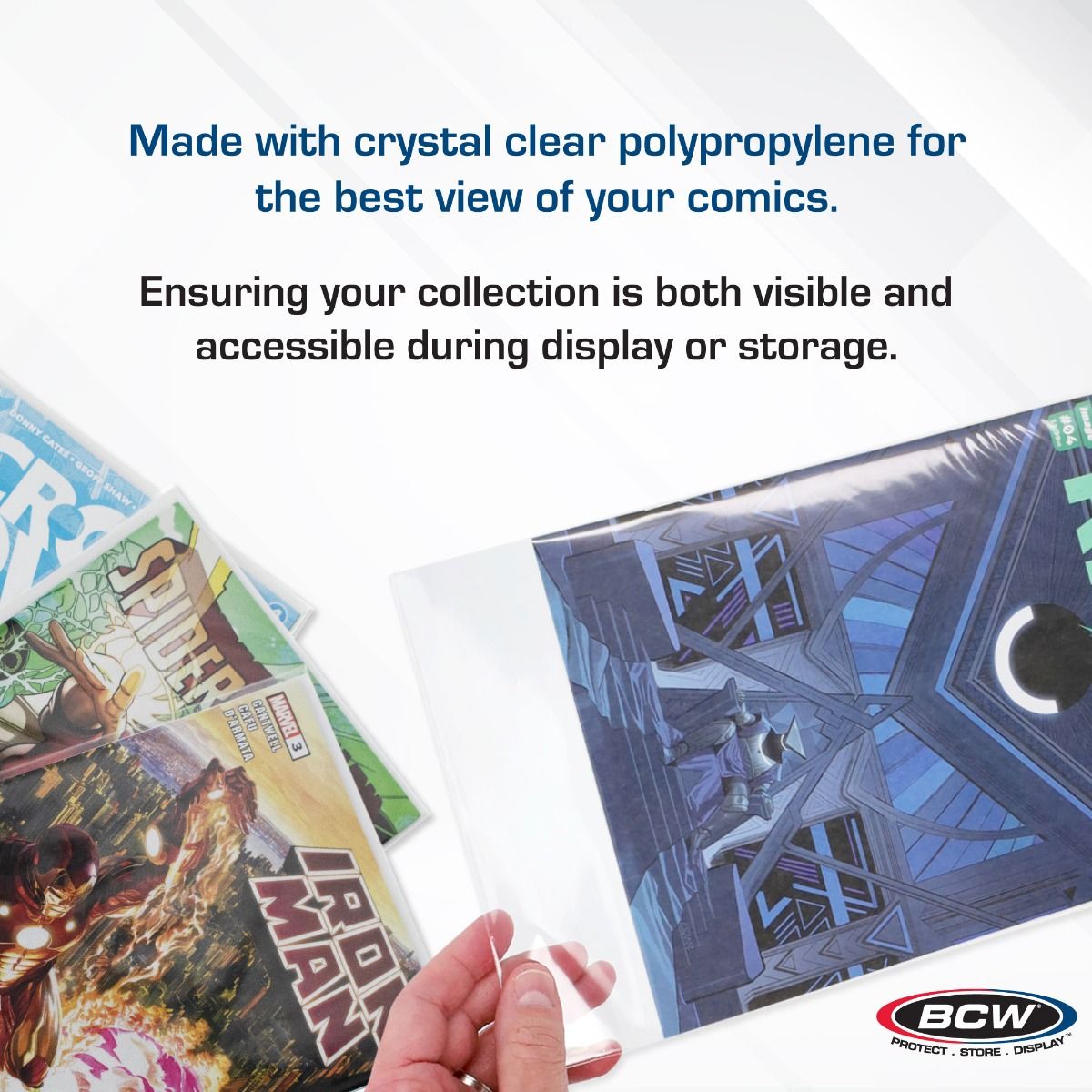 BCW RESEALABLE BAGS 2MIL POLYPROPYLENE MODERN/CURRENT