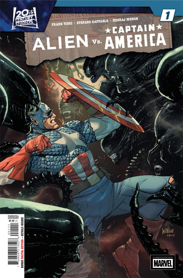 MARVEL COMICS ALIEN VS CAPTAIN AMERICA #1