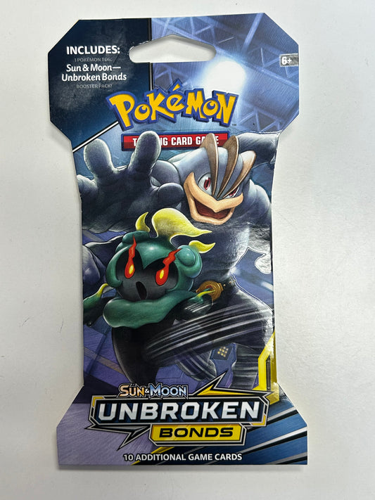 POKÉMON TCG SUN & MOON UNBROKEN BONDS SLEEVED BOOSTER PACK SEALED