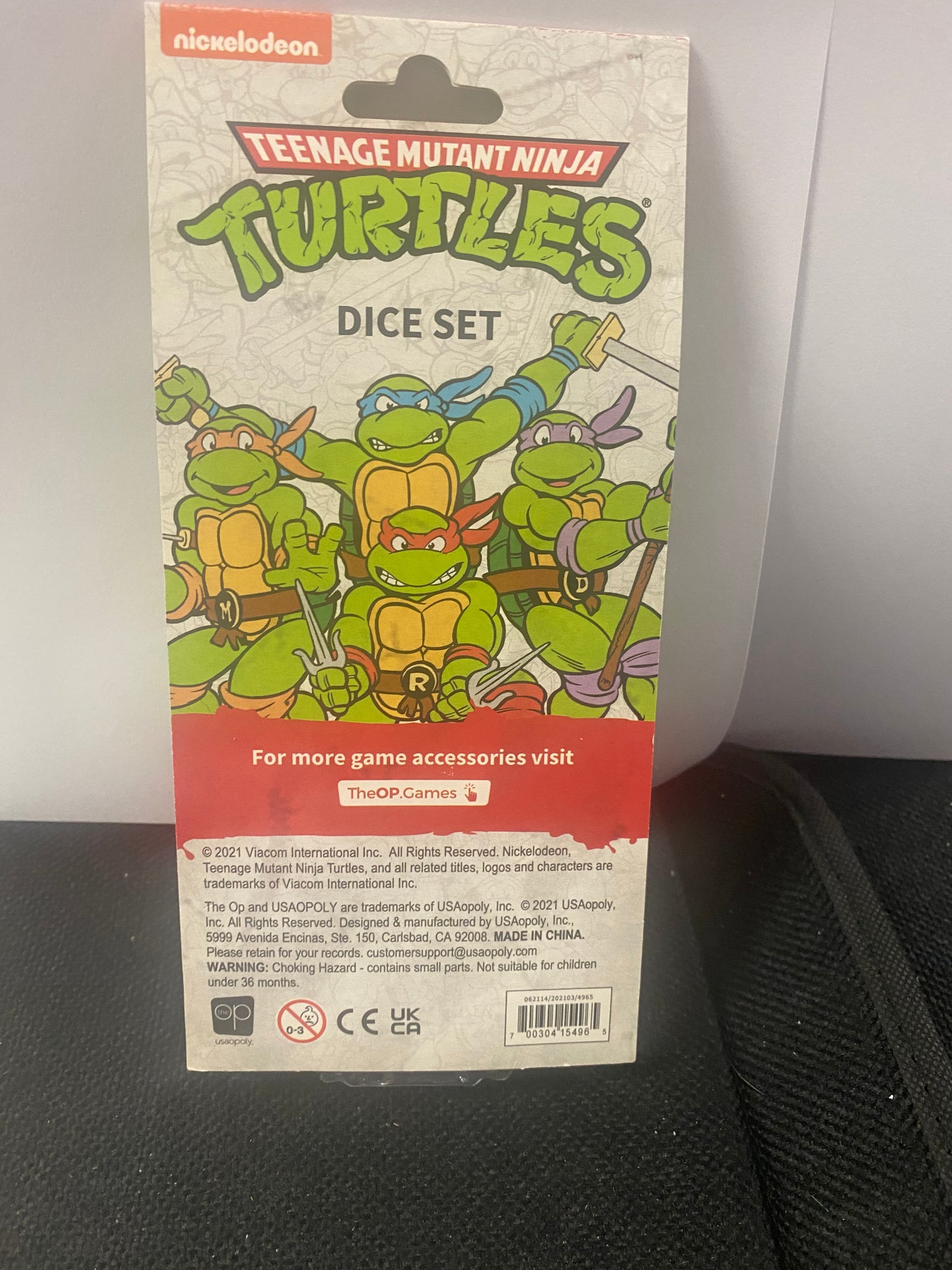 THE OP TEENAGE MUTANT NINJA TURTLES DICE SET