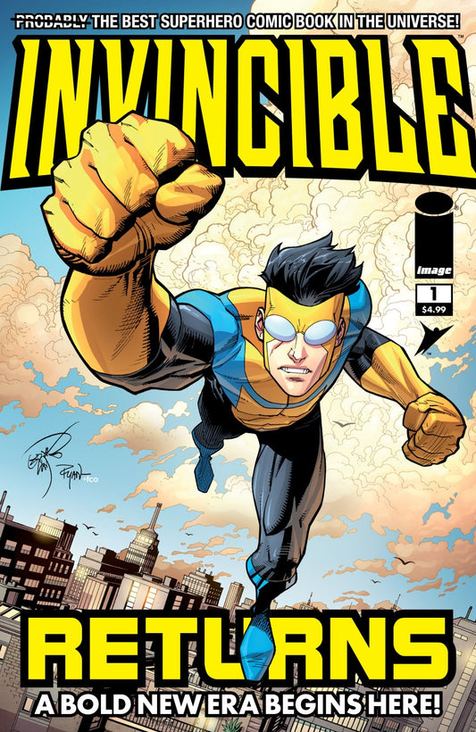IMAGE COMICS INVINCIBLE RETURNS FACSIMILE EDITION #1 CVR B ERIK LARSEN & RYAN OTTLEY VAR