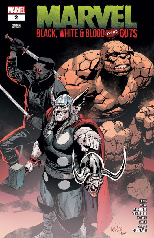 MARVEL COMICS BLACK WHITE & BLOOD AND GUTS #2 1025