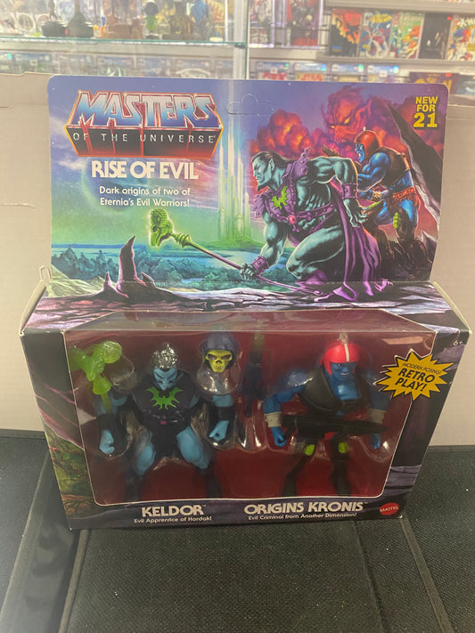 MATTEL MASTERS OF THE UNIVERSE RISE OF EVIL KELDOR/ORIGINS KRONIS (2020)