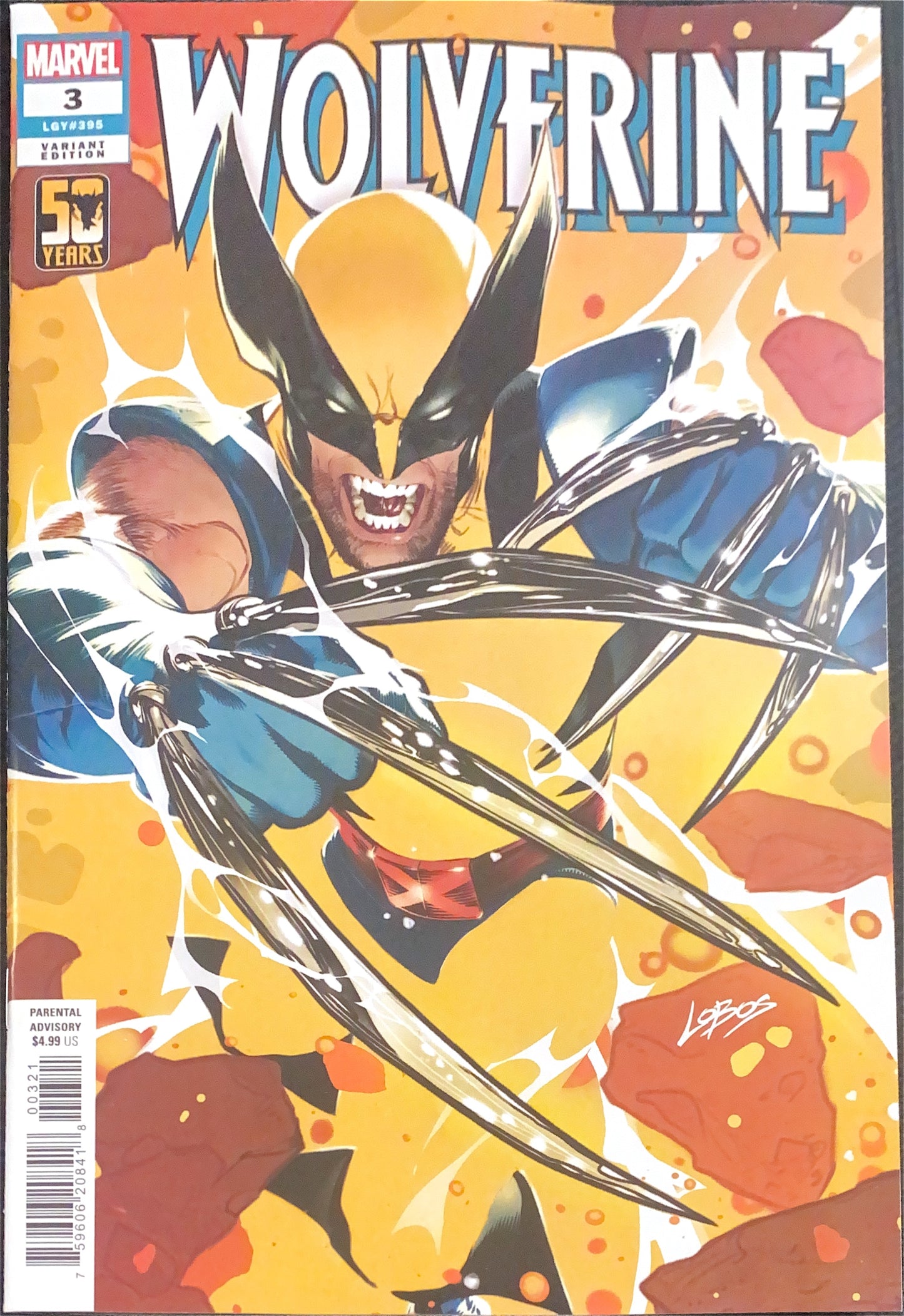 MARVEL COMICS WOLVERINE #3 COVER B