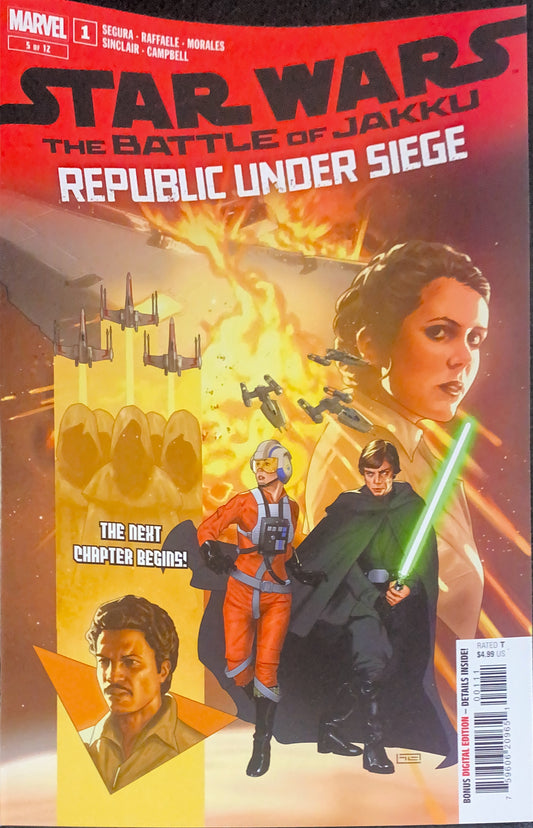 MARVEL COMICS STAR WARS THE BATTLE OF JAKKU REPUBLIC UNDER SIEGE #1