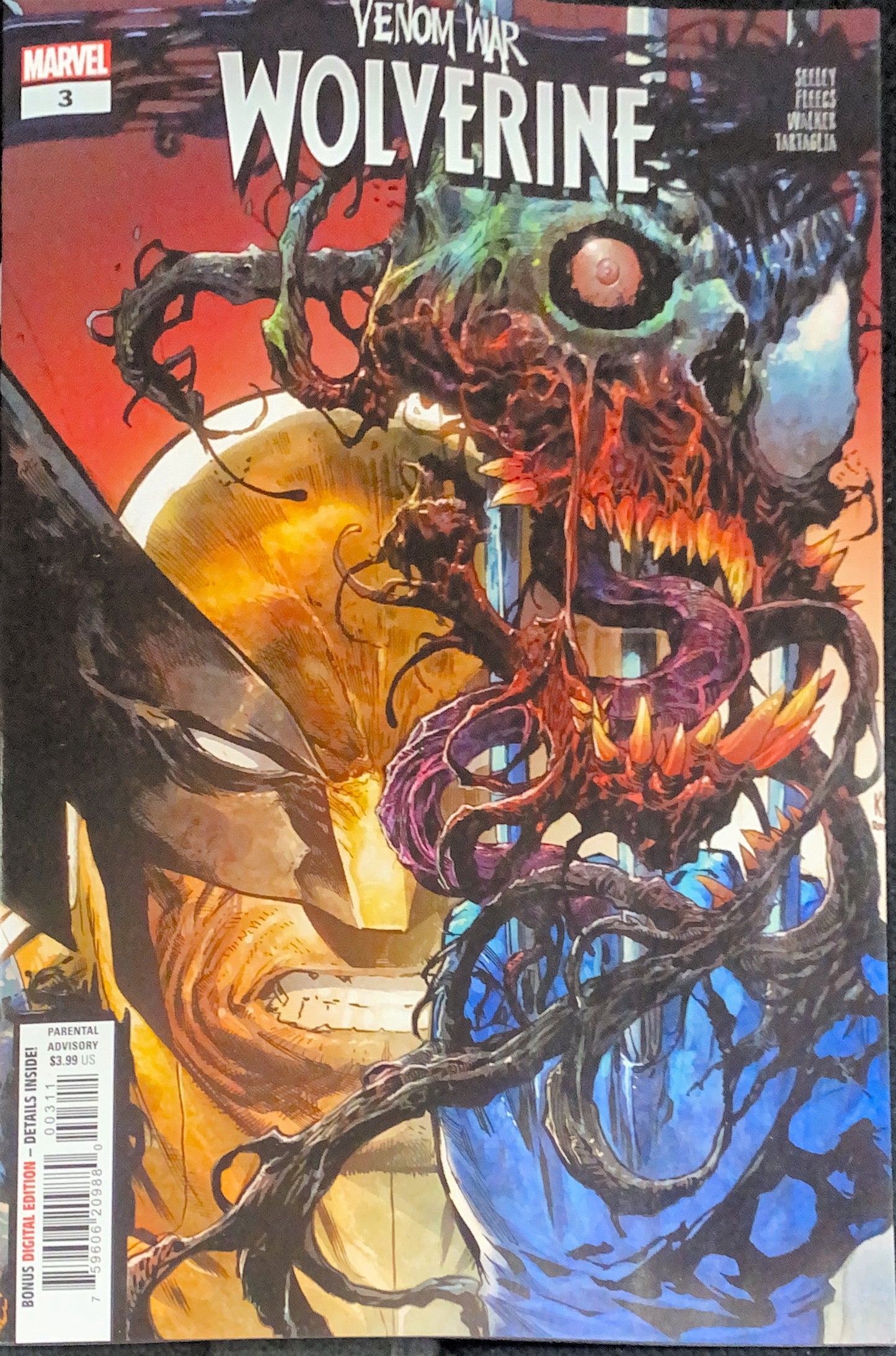 MARVEL COMICS VENOM WAR WOLVERINE # 3