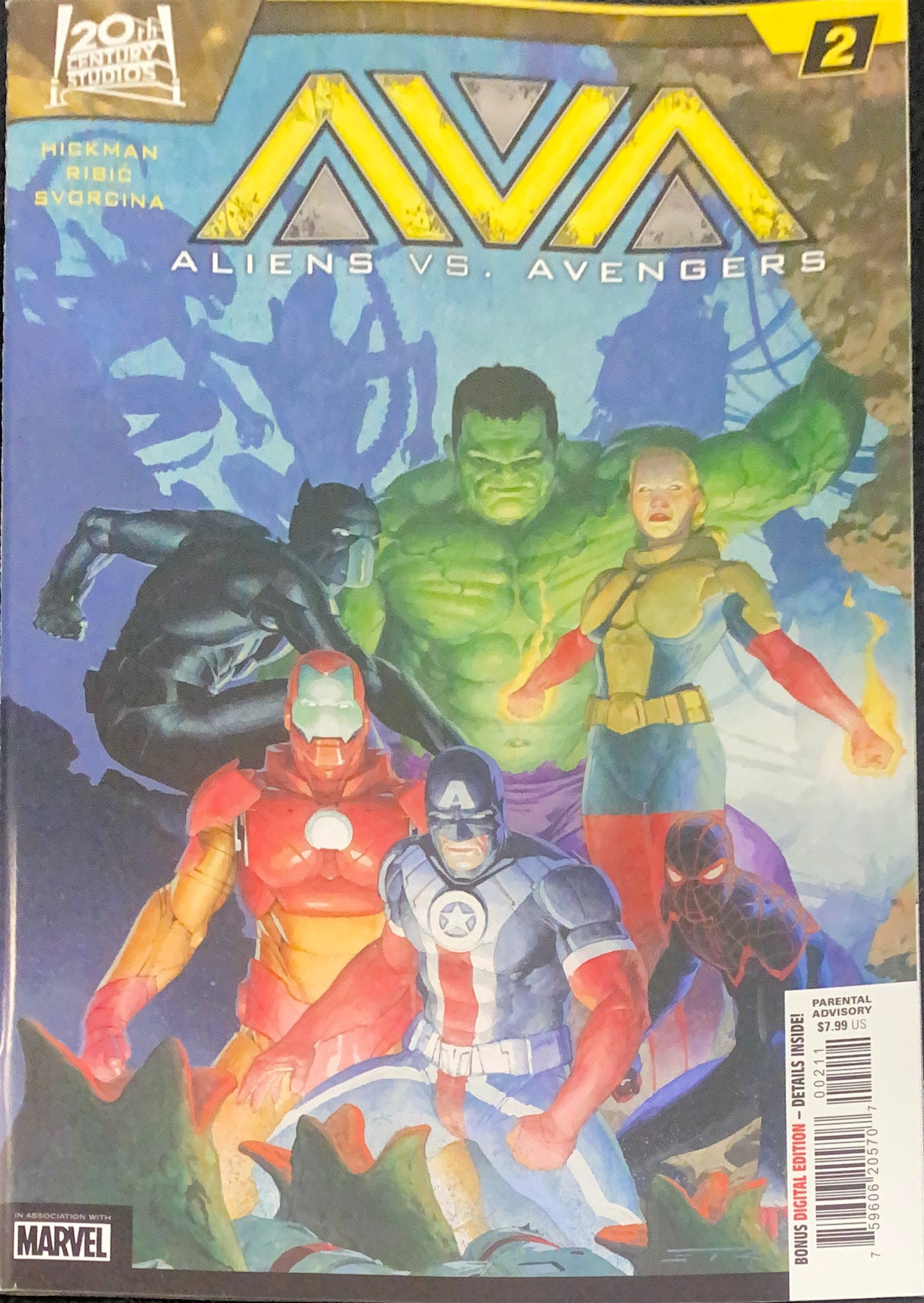 MARVEL COMICS ALIENS VS AVENGERS #2