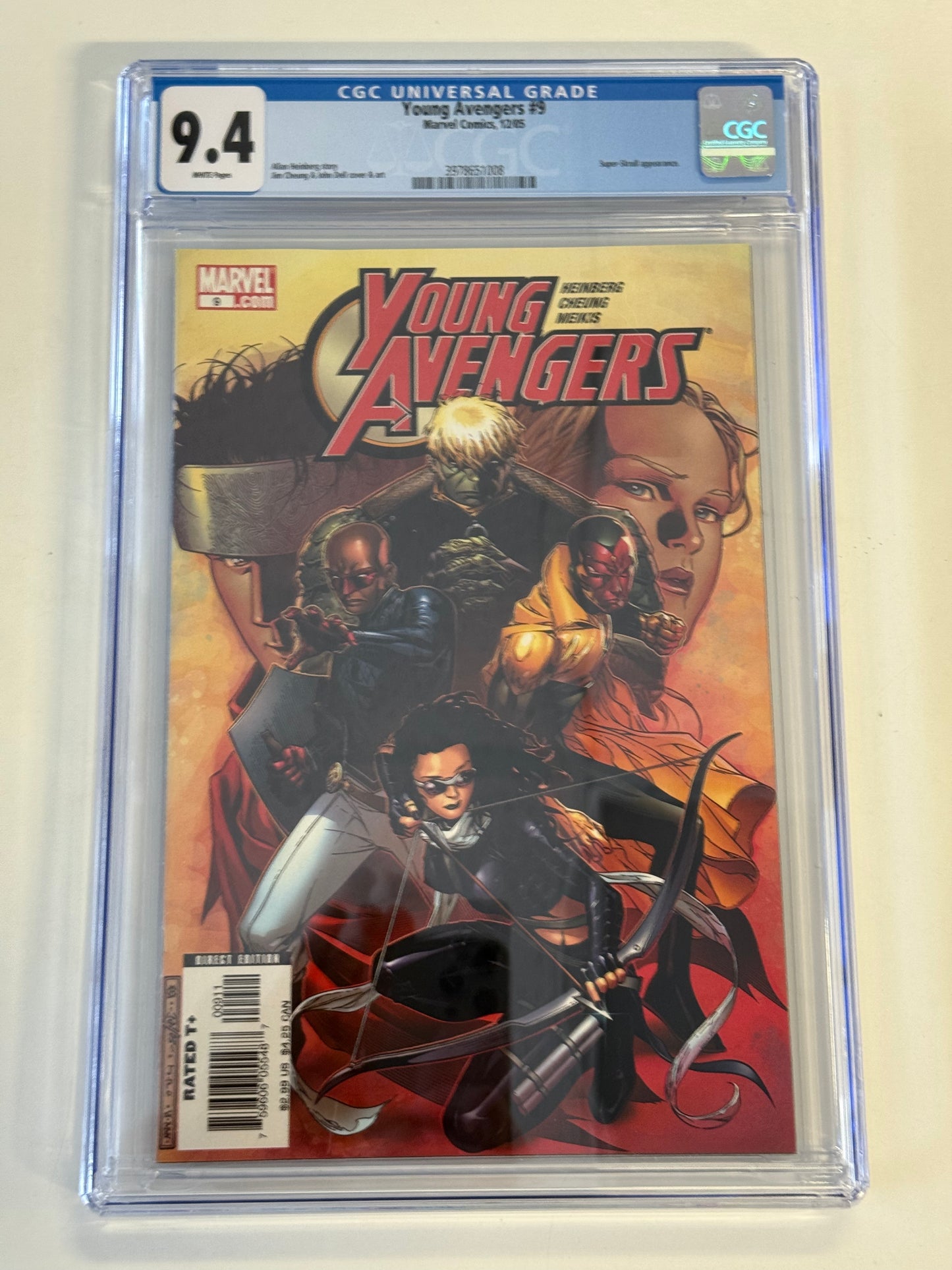MARVEL COMICS YOUNG AVENGERS #9 CGC GRADED 9.4 white pages
