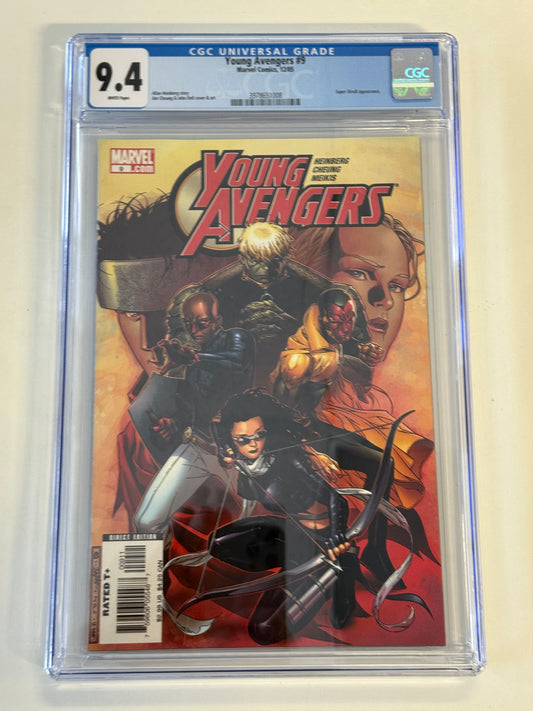 MARVEL COMICS YOUNG AVENGERS #9 CGC GRADED 9.4 white pages
