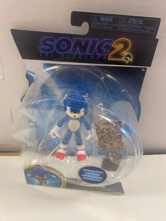 JAKKS PACIFIC SONIC 2 SONIC WITH MAP AND RING POUCH (2022)