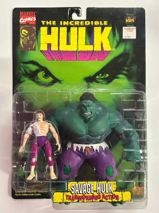 TOYBIZ MARVEL COMICS THE INCREDIBLE HULK FIGURE NEW IN MODERATE PLAY BOX