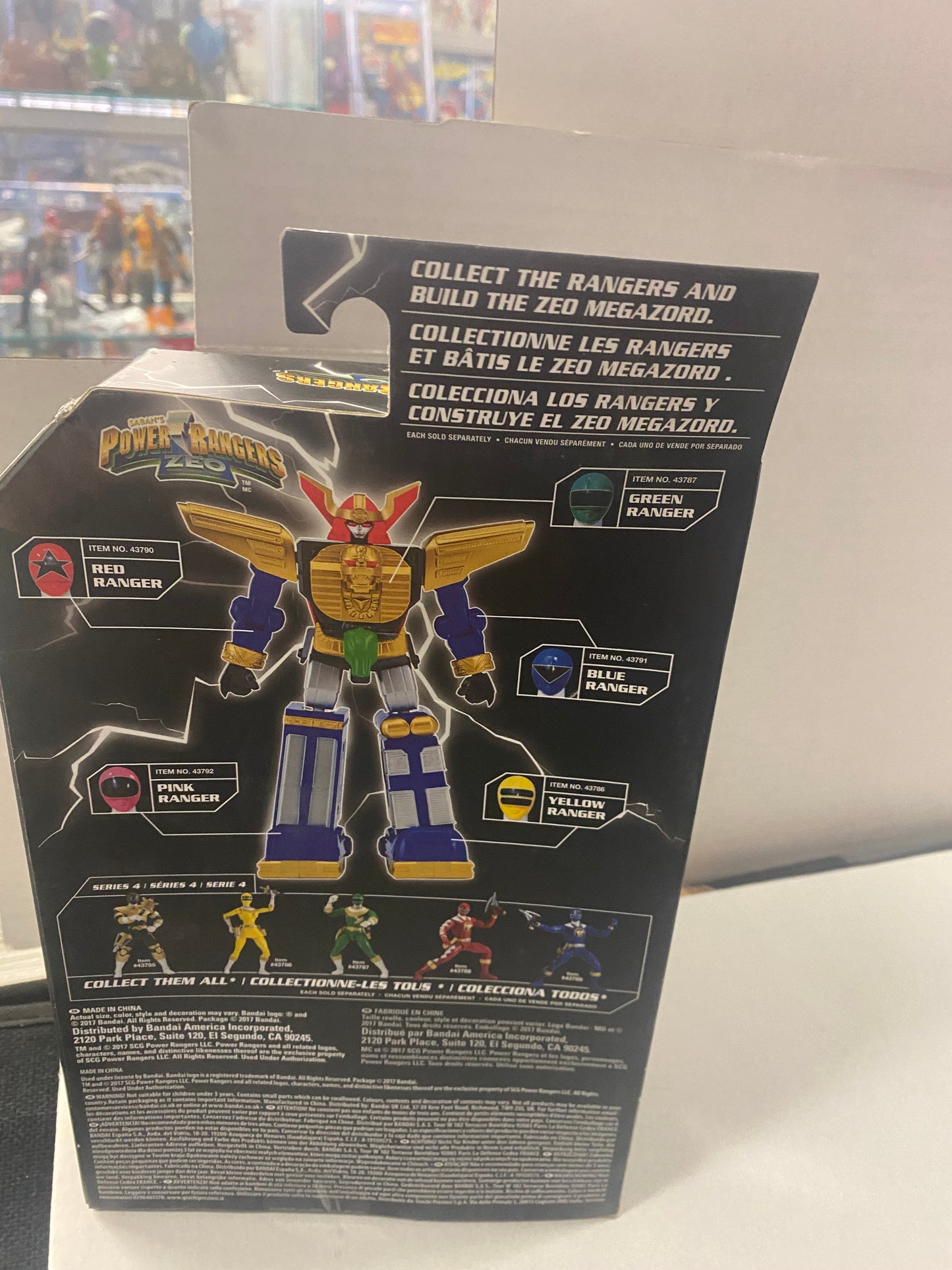 BANDAI POWER RANGERS ZEO LEGACY COLLECTION GOLD RANGER (2017)