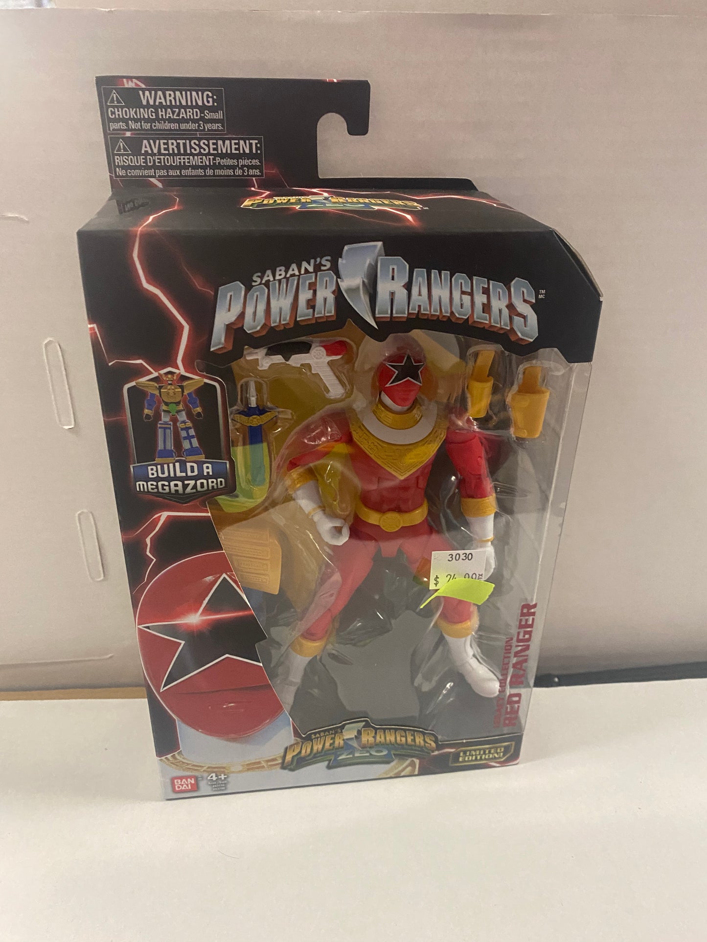 BANDAI POWER RANGERS ZEO LEGACY COLLECTION RED RANGER (2017)