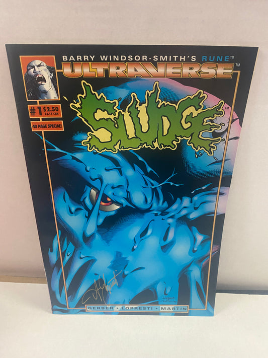 ULTRAVERSE SLUDGE #1 SIGNED BY LOPRESTI NO COA